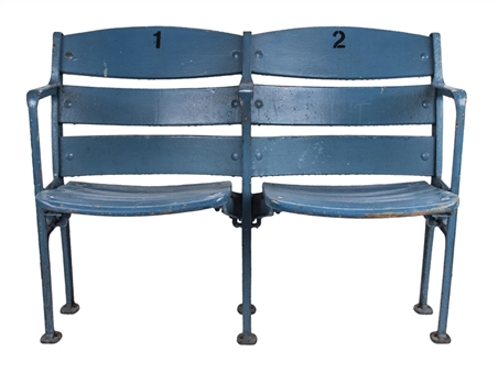 1923-73 New York Yankees Wooden Stadium Seat Pair (Gene Michael Family LOA)